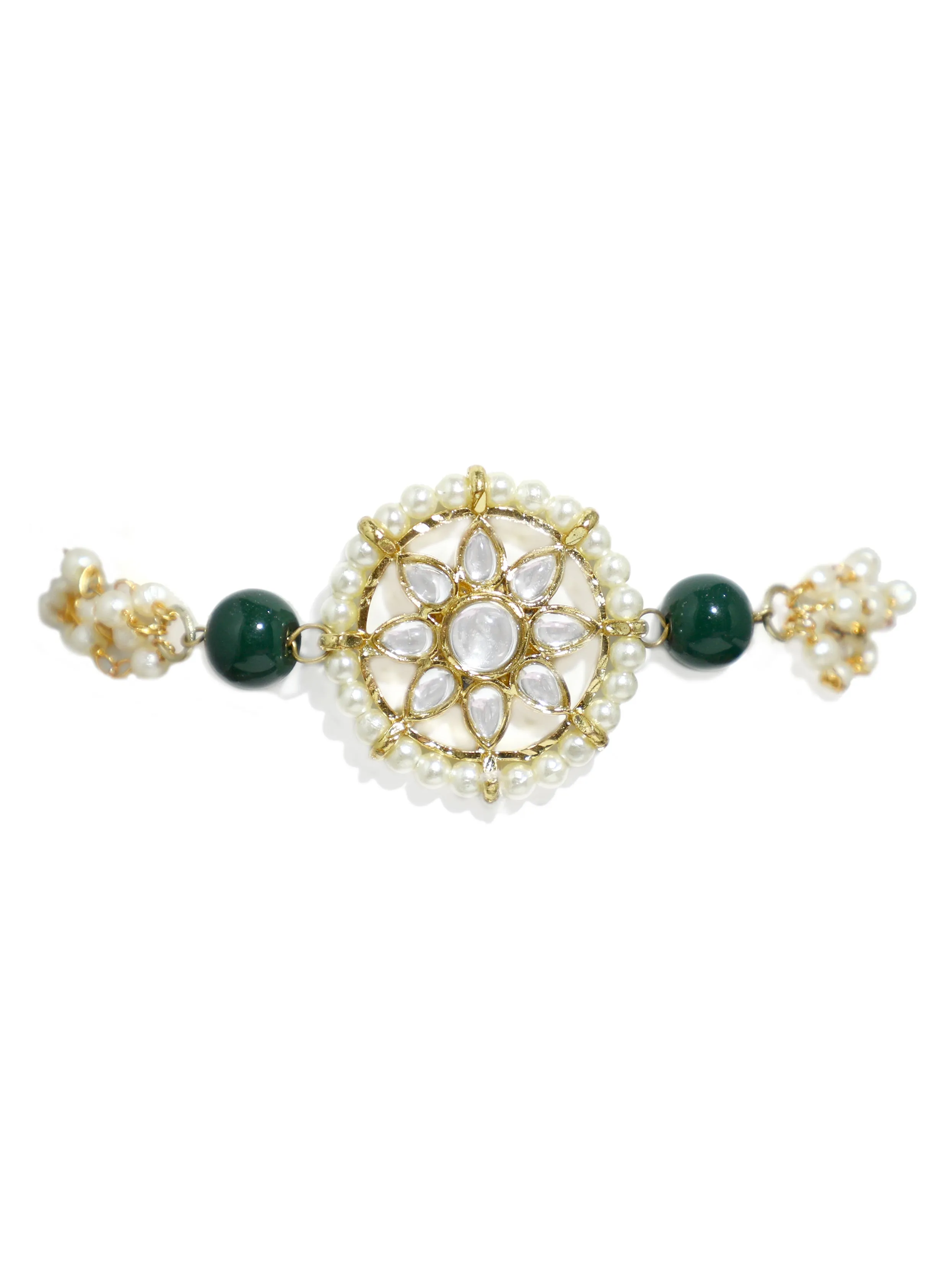 Pearl Studded Handcrafted Kundan Bracelet