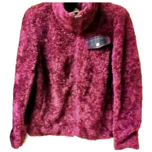 PENDLETON Women's Maroon Heavy Sherpa Jacket.