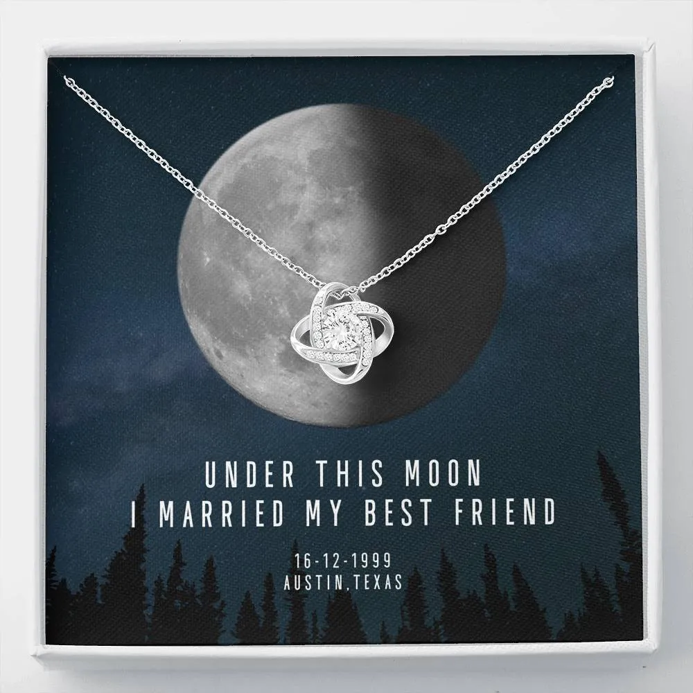 Personalized Names Woman's Jewelry Necklace - Married My Best Friend