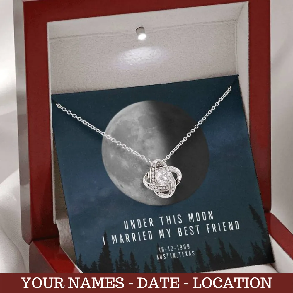 Personalized Names Woman's Jewelry Necklace - Married My Best Friend