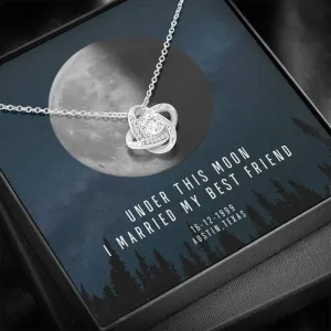 Personalized Names Woman's Jewelry Necklace - Married My Best Friend