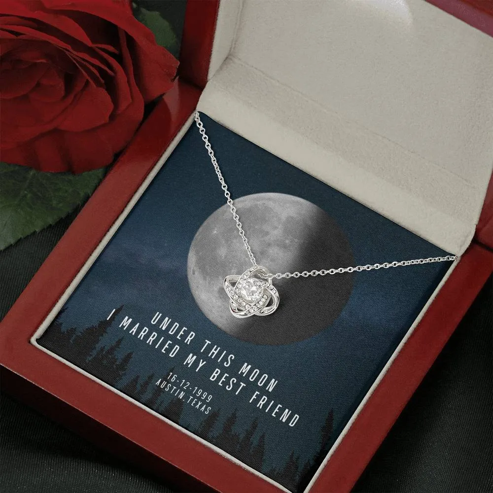 Personalized Names Woman's Jewelry Necklace - Married My Best Friend