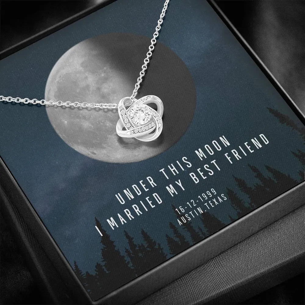 Personalized Names Woman's Jewelry Necklace - Married My Best Friend