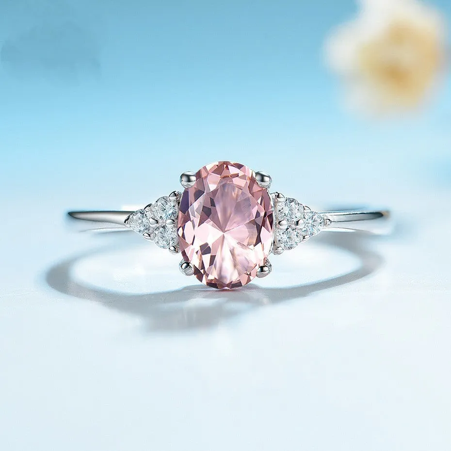 Pink Made Morganite Ring