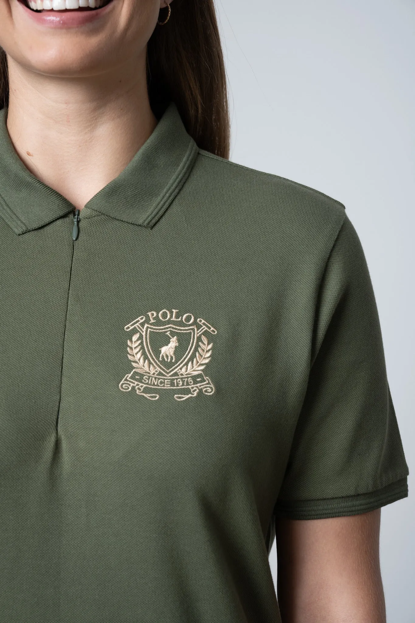 Polo Women Cara Short Sleeve Golfer Dress Olive