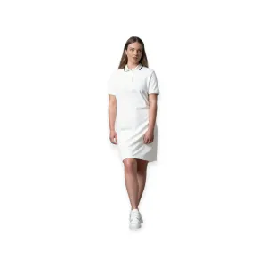 Polo Women Macey Short Sleeve Tipped Golfer Dress Off White