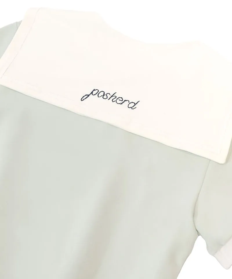 POSHERD Airy Smoking Sailor Top - Mint (UV CUT)