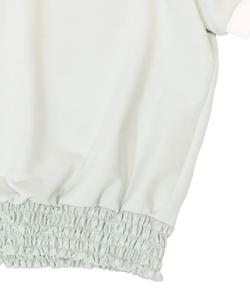 POSHERD Airy Smoking Sailor Top - Mint (UV CUT)