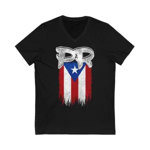 Puerto Rican Shirts - PR Flag V-Neck