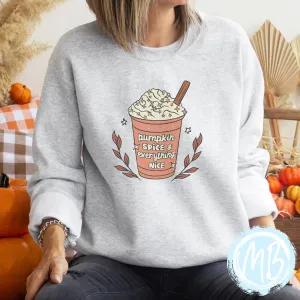 Pumpkin Spice and Everything Nice Adult Sweatshirt