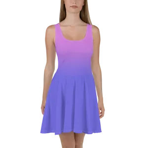 Purple Gradient Women's Skater Dress