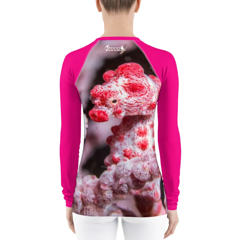 Pygmy Seahorse Women's Rash Guard