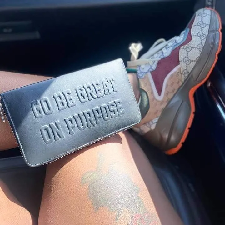 "Go Be Great On Purpose" Leather Wallet