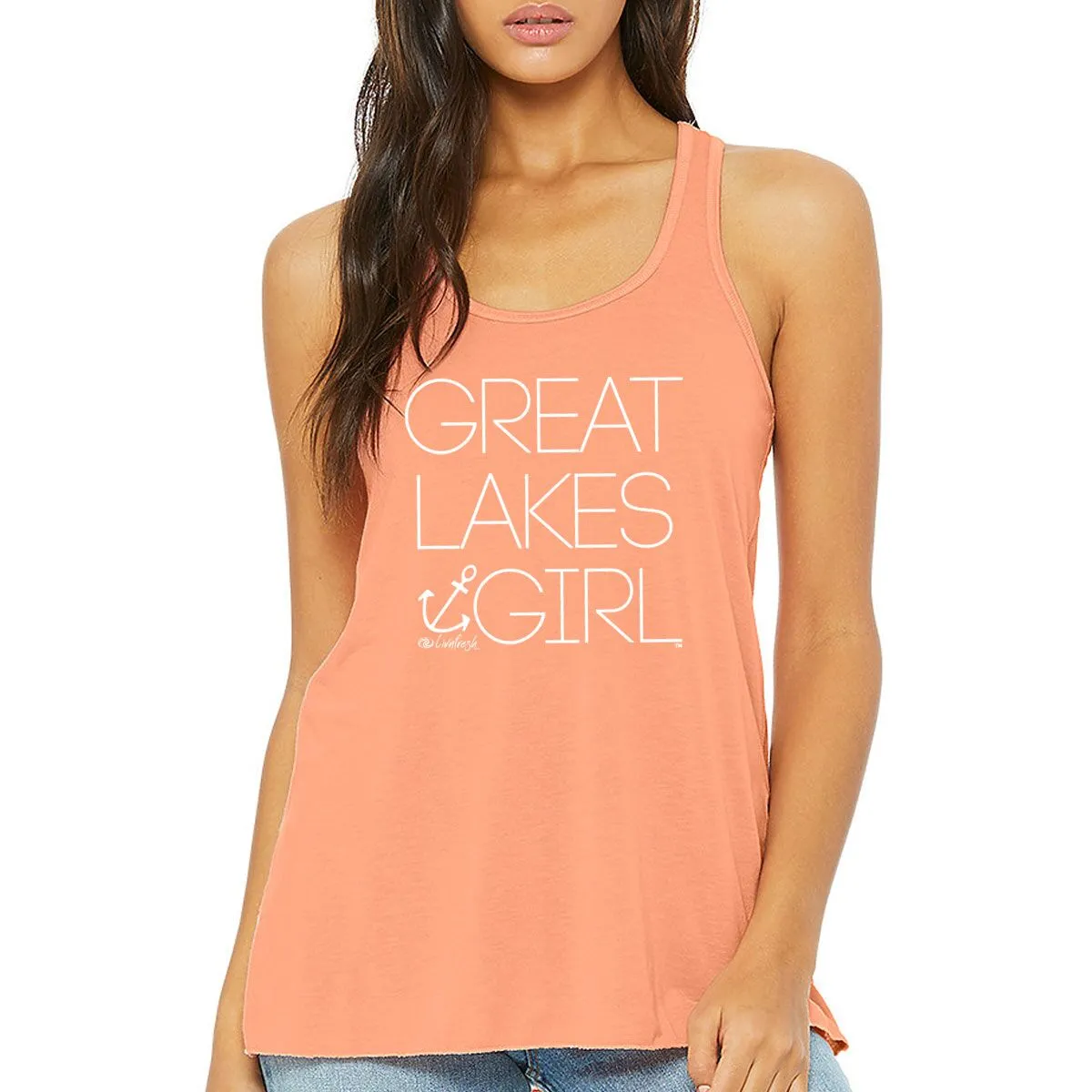 "Great Lakes Girl" Women's Flowy Tank Top CLEARANCE
