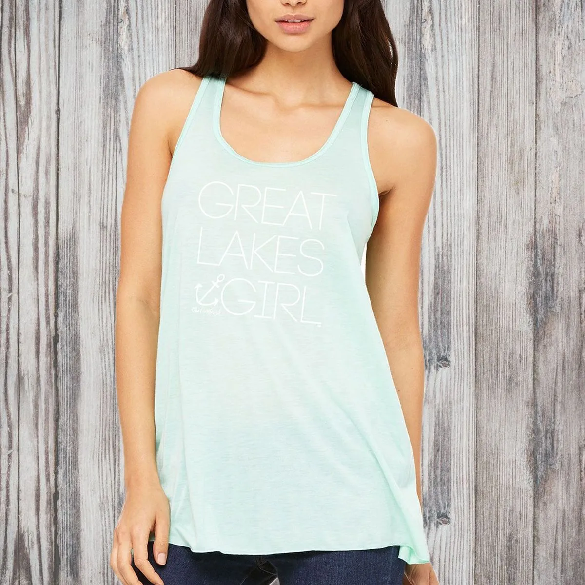 "Great Lakes Girl" Women's Flowy Tank Top CLEARANCE
