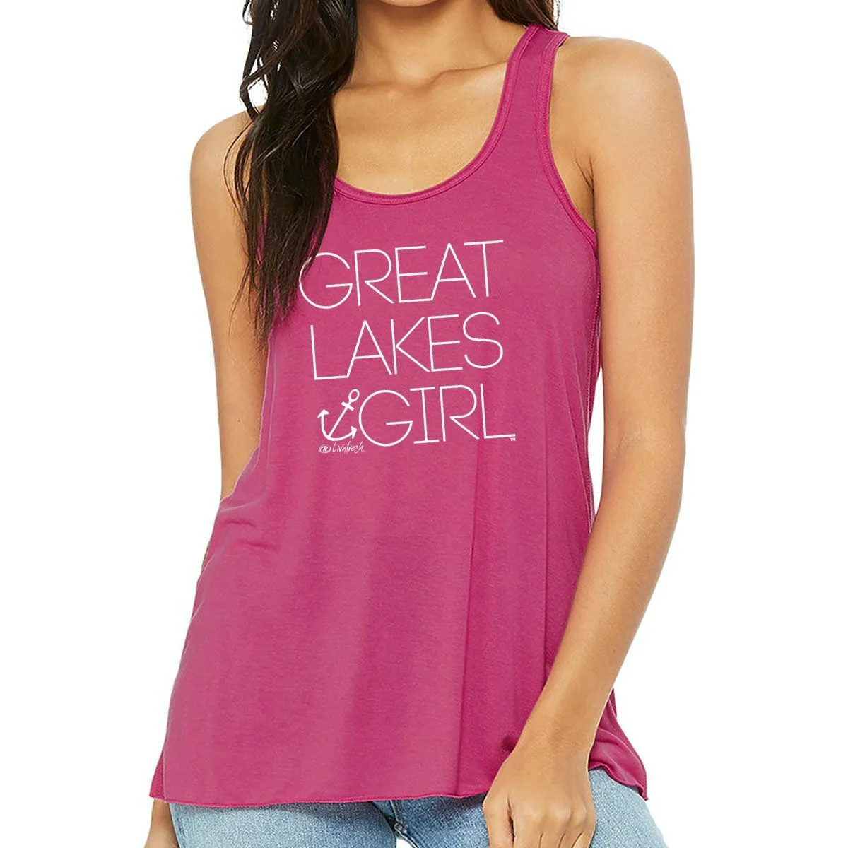 "Great Lakes Girl" Women's Flowy Tank Top CLEARANCE