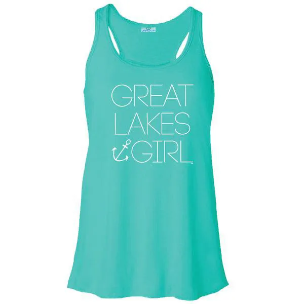 "Great Lakes Girl" Women's Flowy Tank Top CLEARANCE