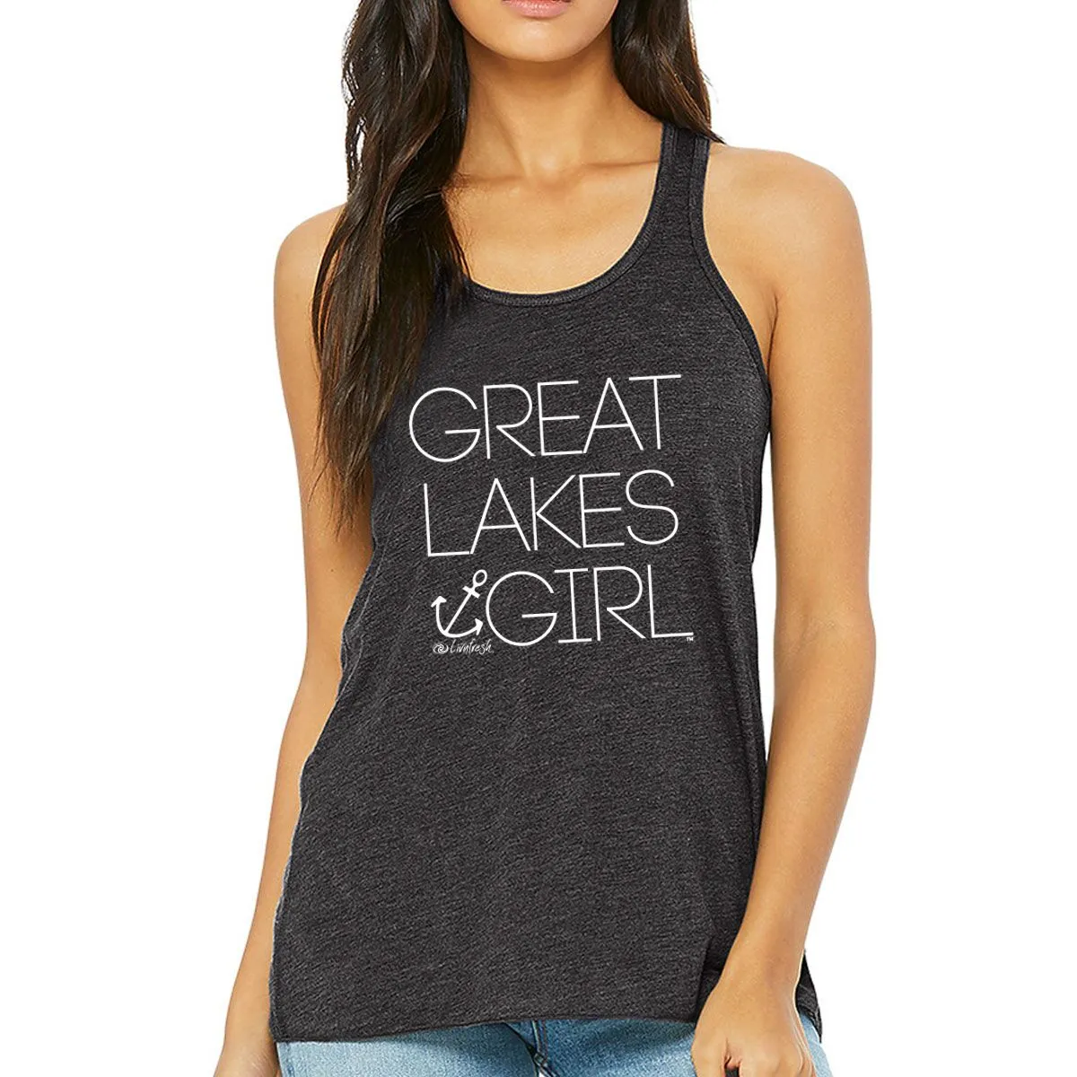 "Great Lakes Girl" Women's Flowy Tank Top CLEARANCE