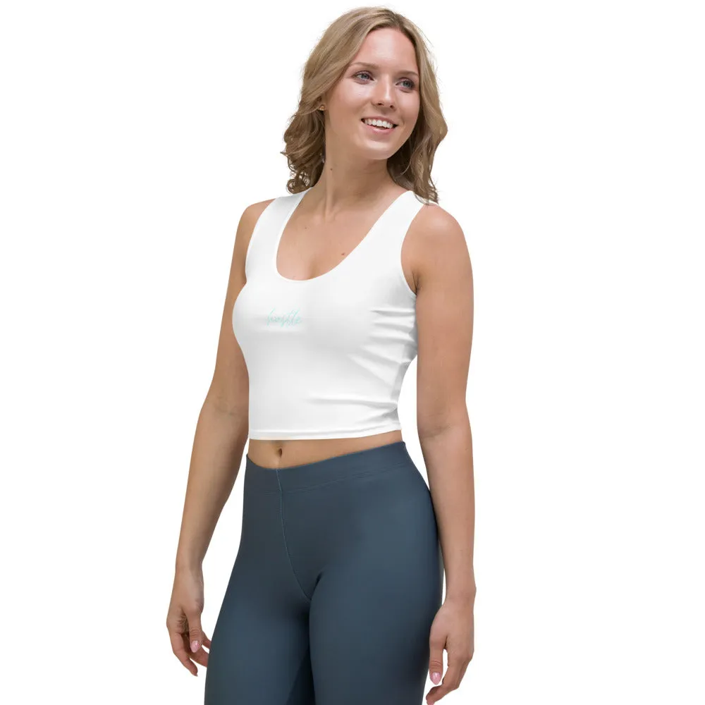 "Hustle- AQUA" Crop Top