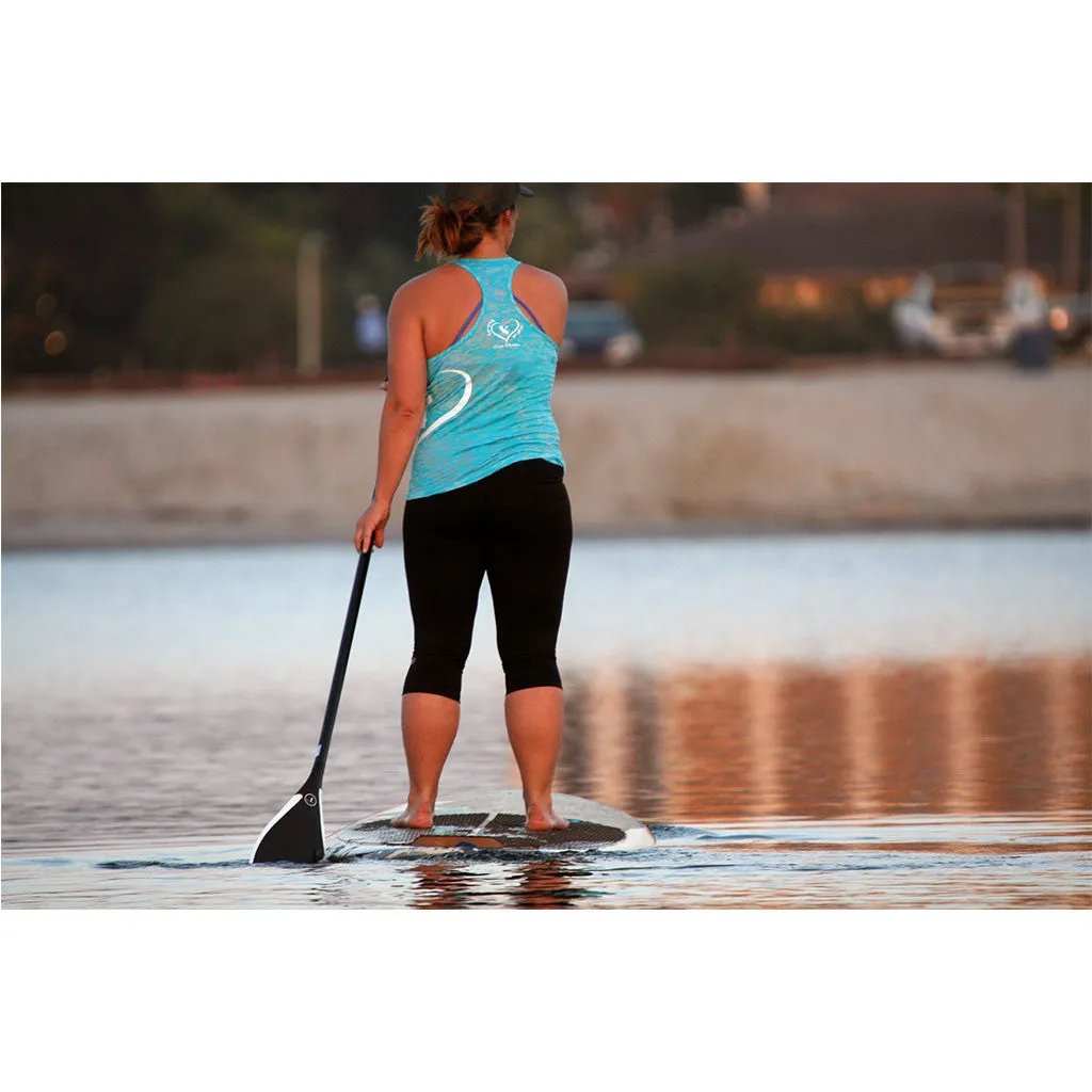 "i Heart Cali Paddler" - Blue Racerback Tank-Top