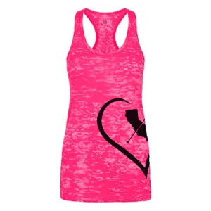 "i Heart Cali Paddler" - Pink Racerback Tank-Top