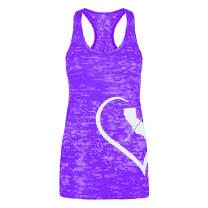 "i Heart Cali Paddler" - Purple Racerback Tank-Top