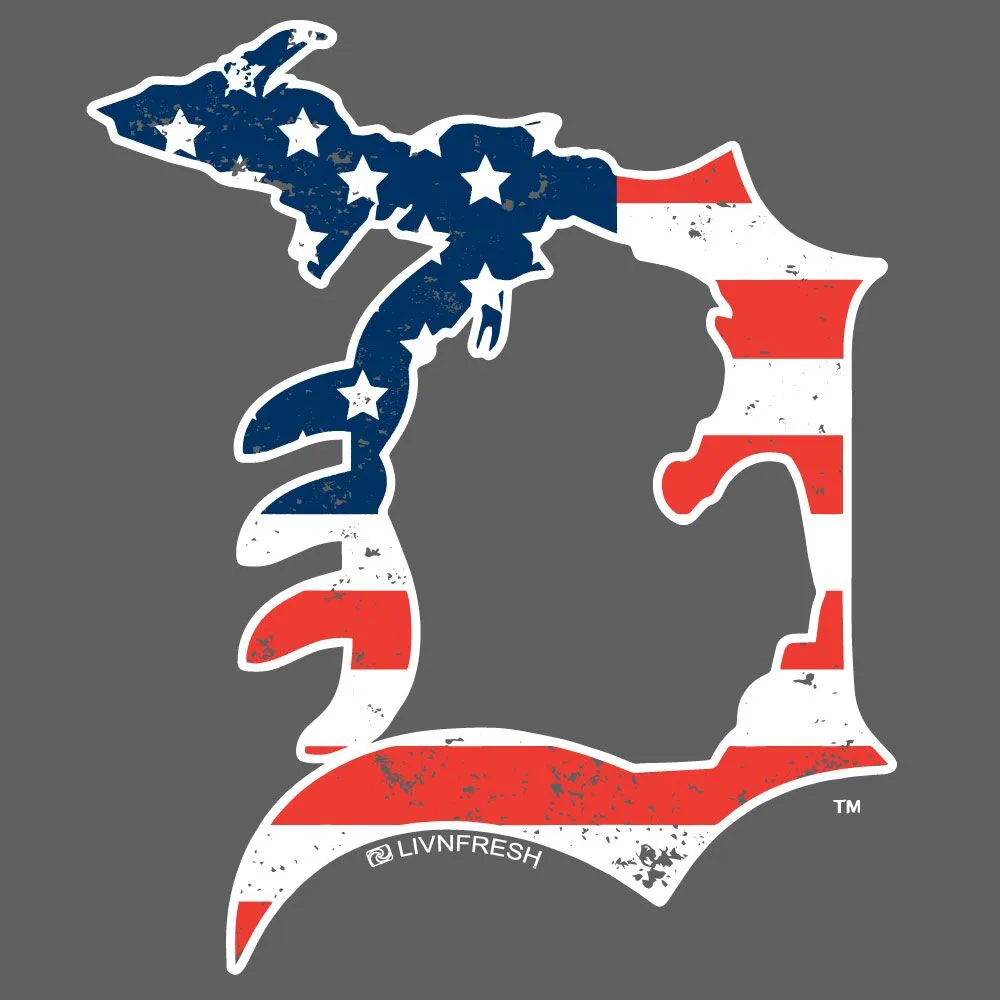 "Michigan D Flag" Women's Flowy Tank Top