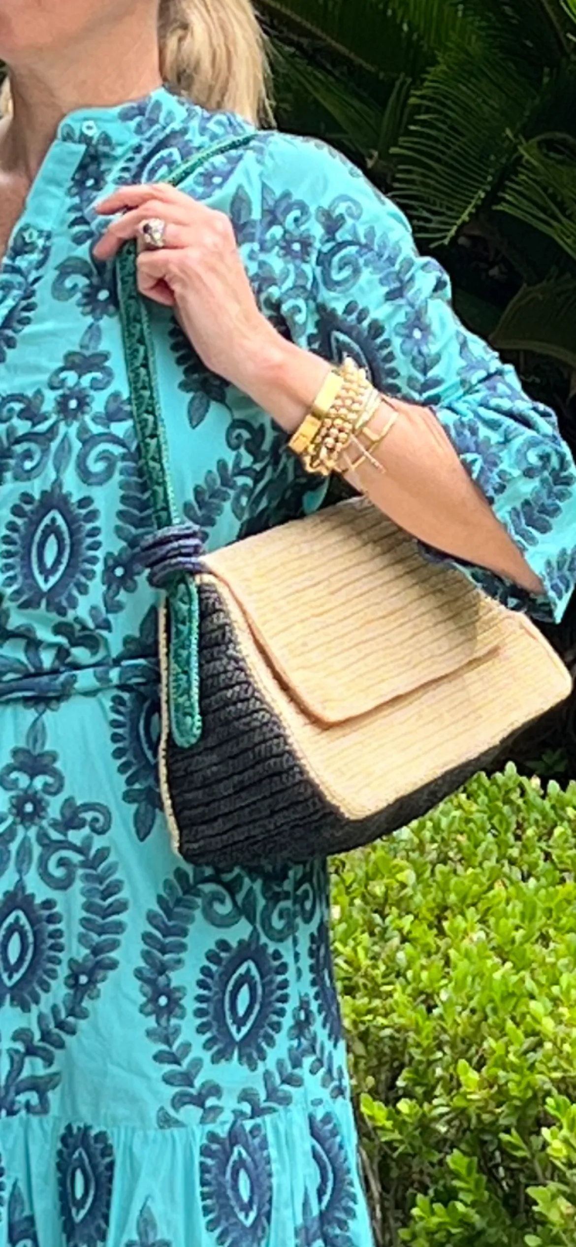 Raffia Shoulder Bag