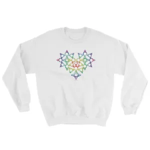 Rainbow Venus Pride Heart Sweatshirt