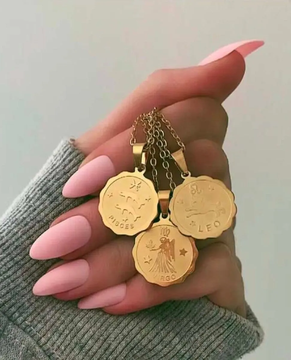 Restocked Medallion Zodiac Necklace