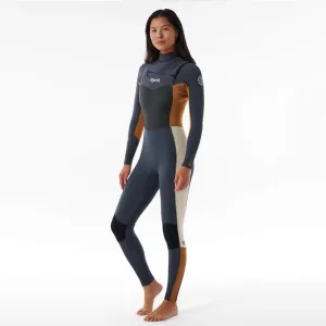 Rip Curl Women Dawn Patrol 4/3mm Front Zip Light Brown