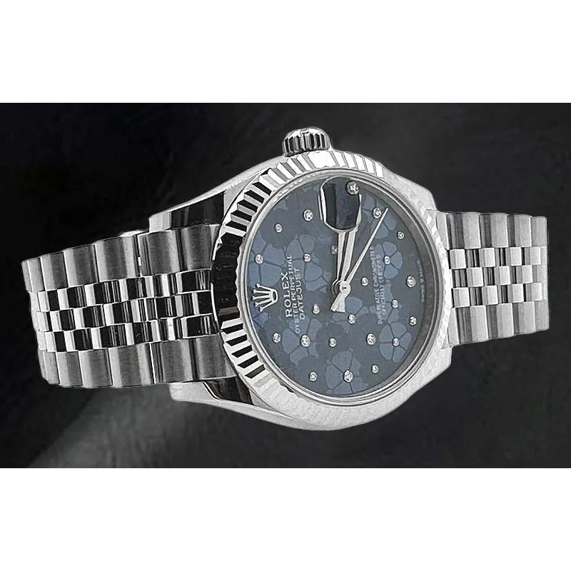 Rolex Datejust 31 Jubilee Blue Diamond Stainless Steel Women's Watch