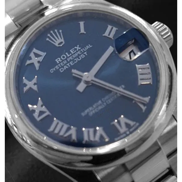 Rolex Datejust 31mm Blue Roman Dial Stainless Steel Women's Watch