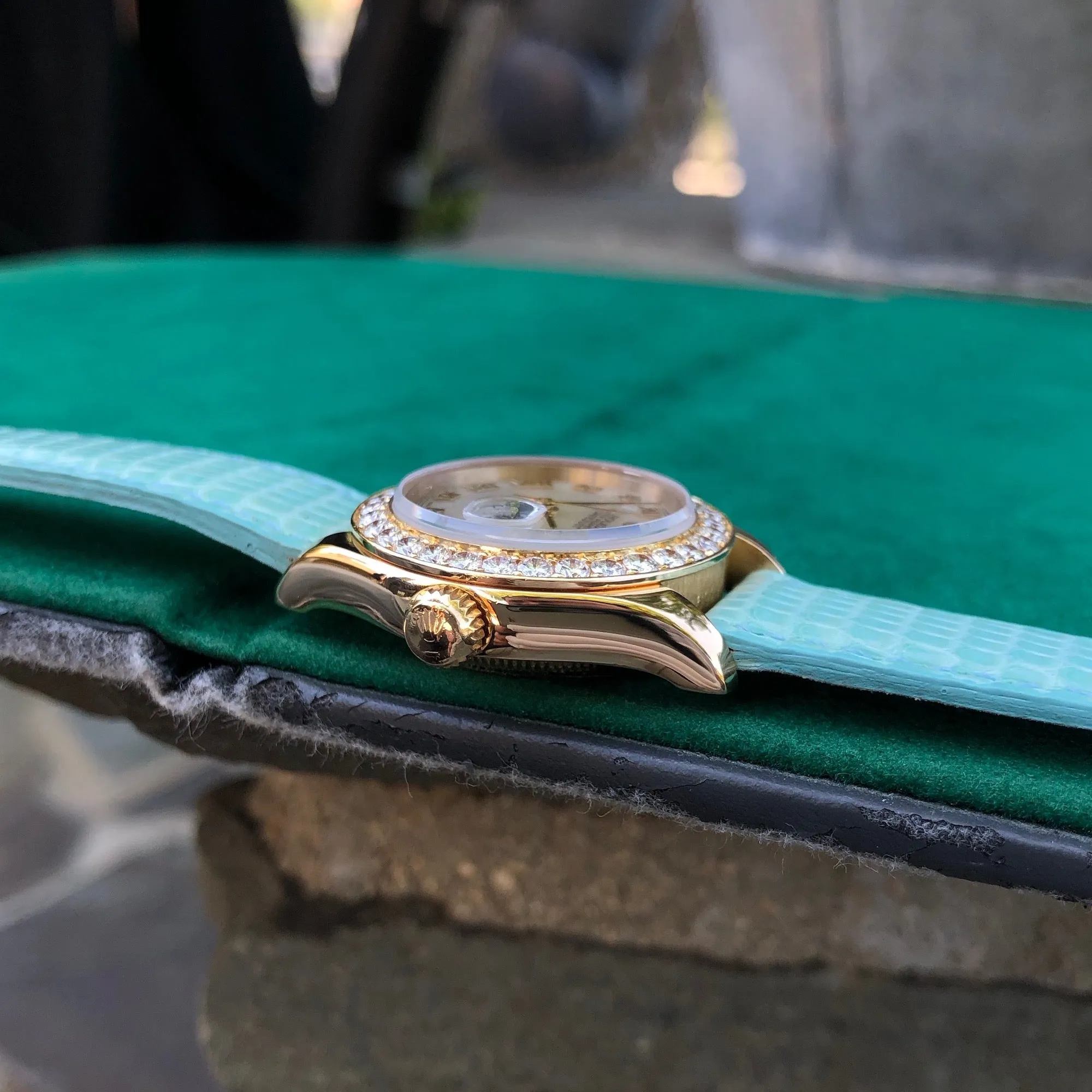 Rolex Pearlmaster Datejust Masterpiece 69298 MOP Diamond Bezel 18K Gold Box & Papers