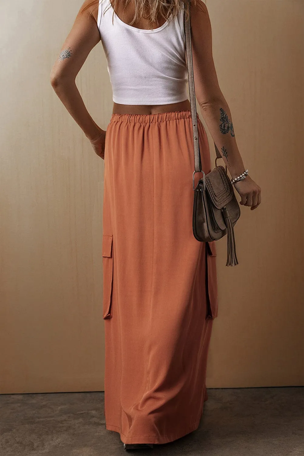 Rosa Cargo Maxi Skirt