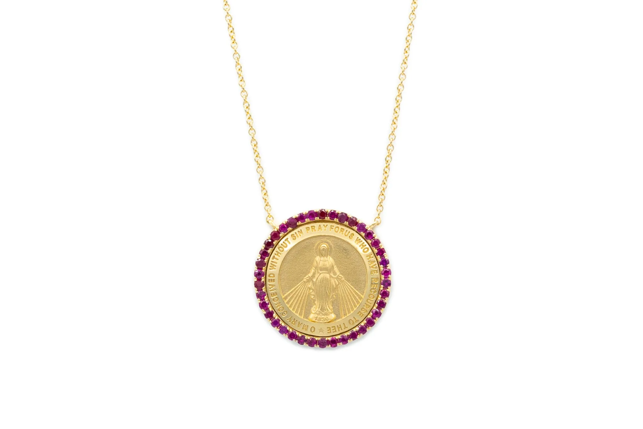 Round Color Stone Miraculous Necklace