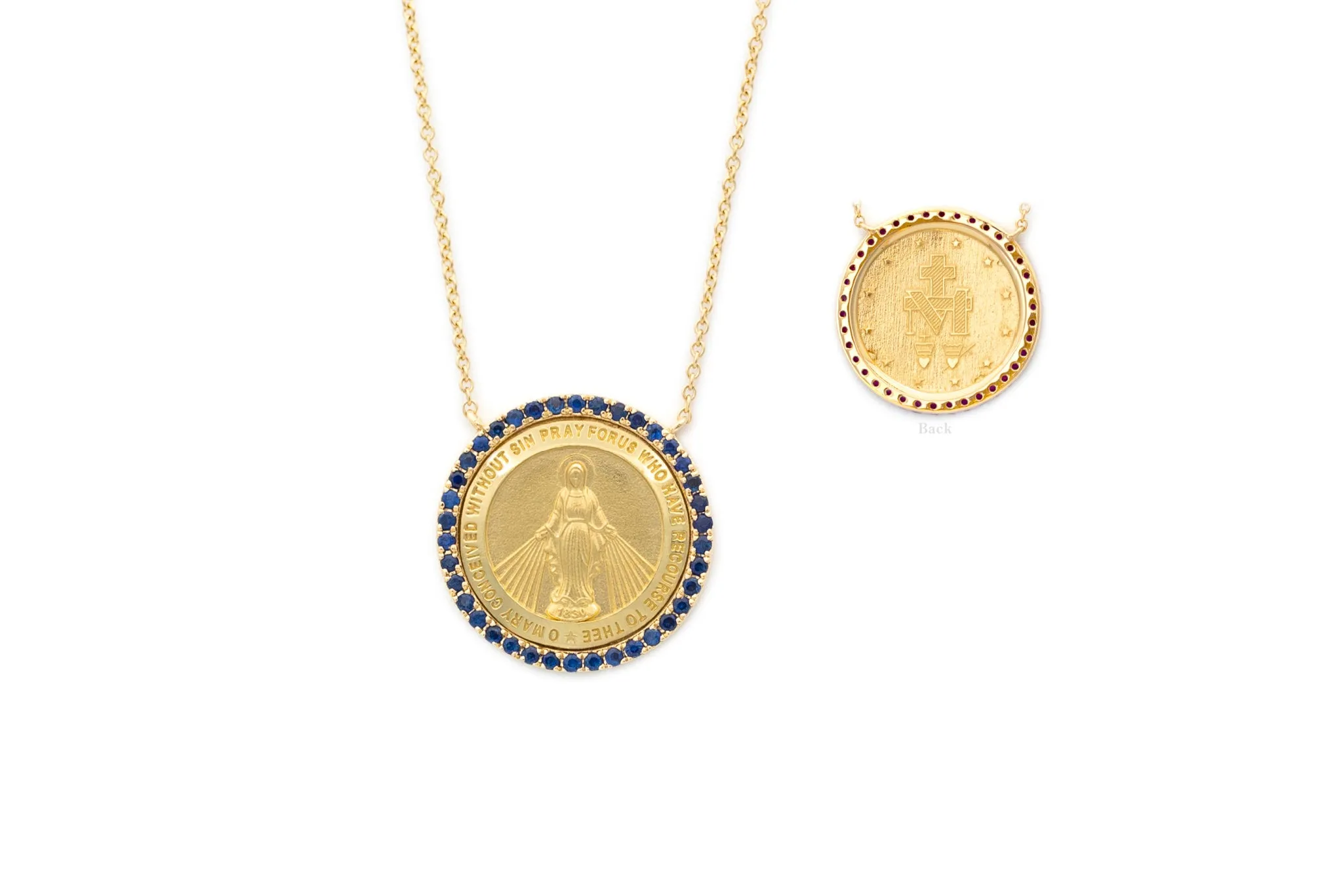 Round Color Stone Miraculous Necklace