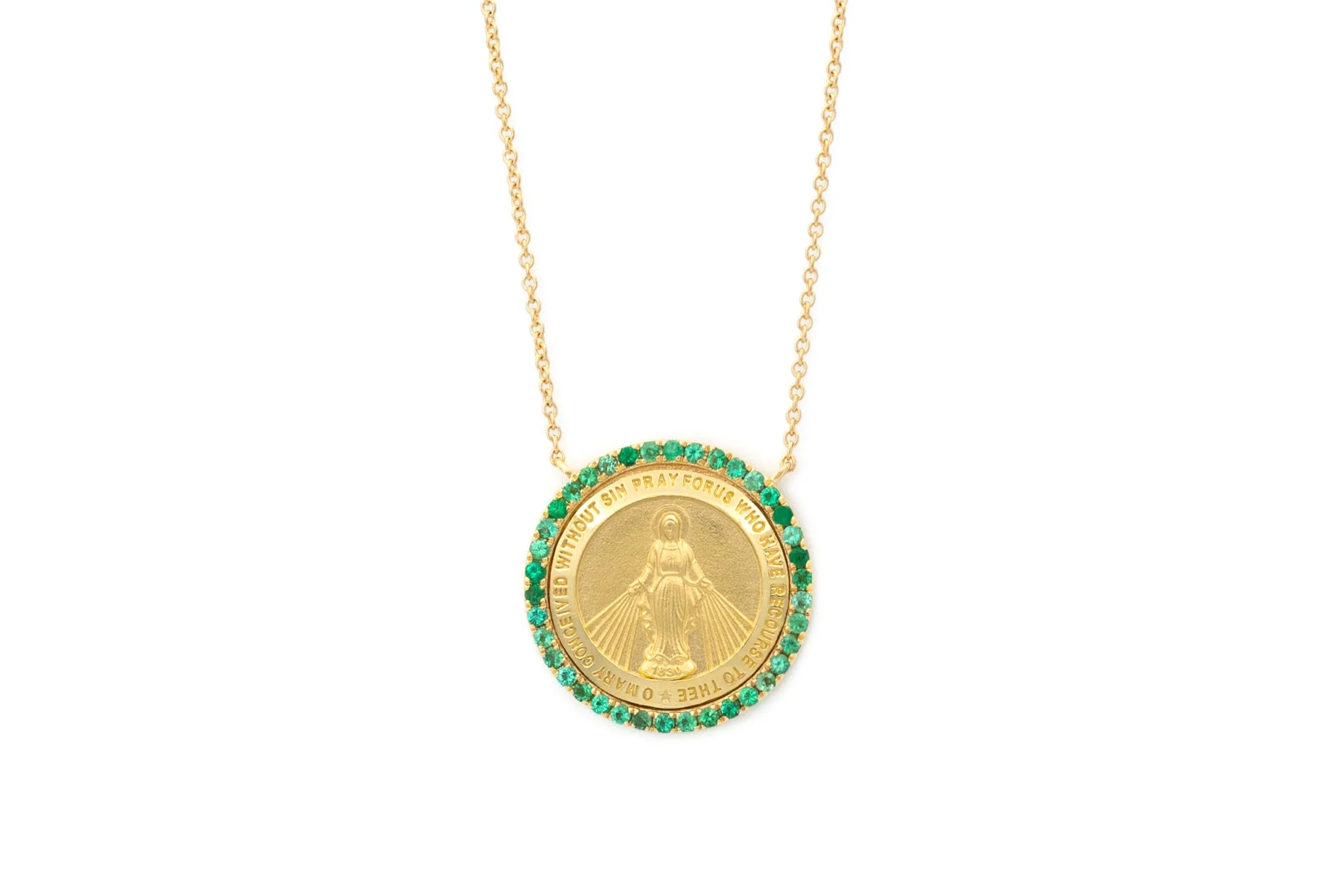 Round Color Stone Miraculous Necklace