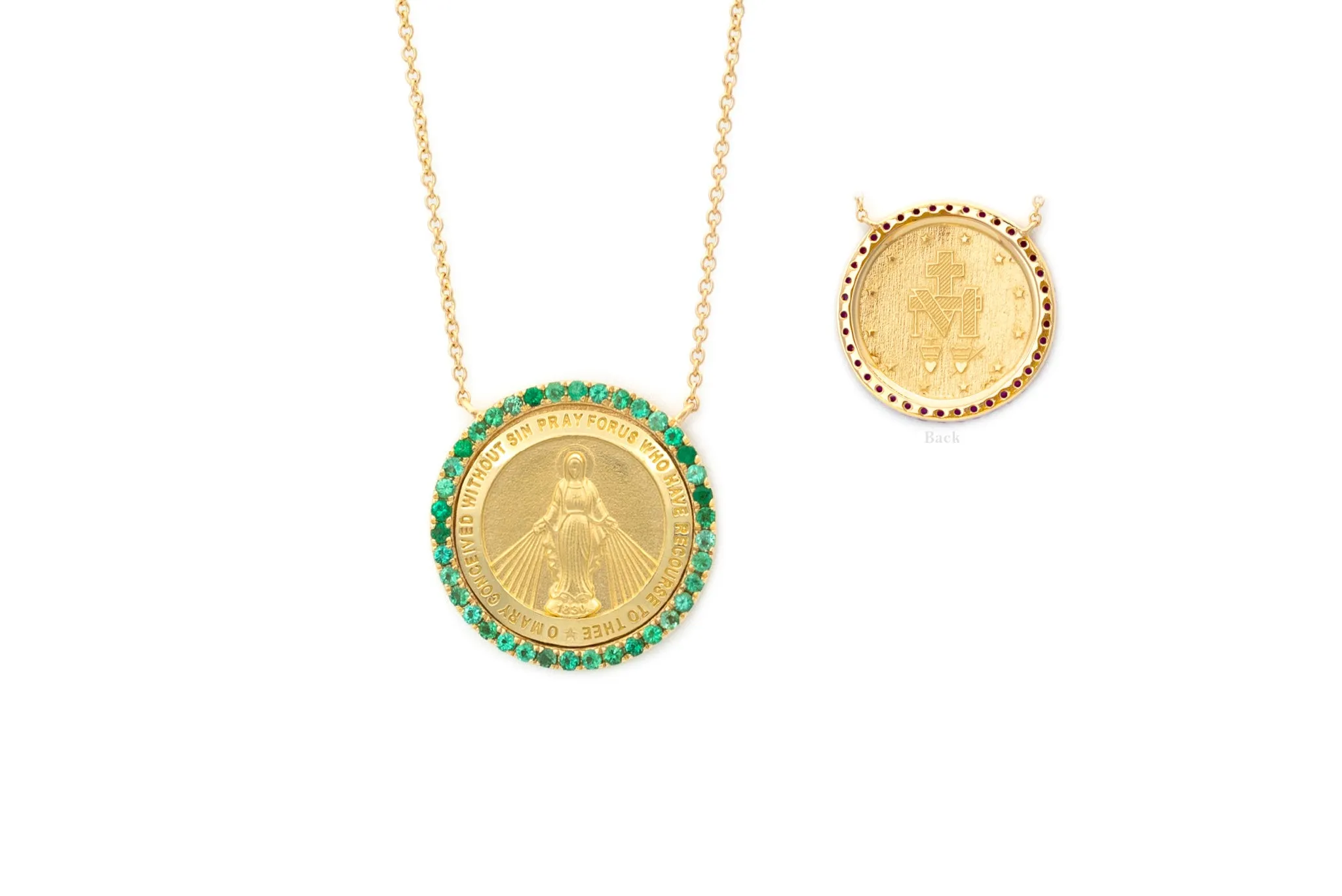 Round Color Stone Miraculous Necklace