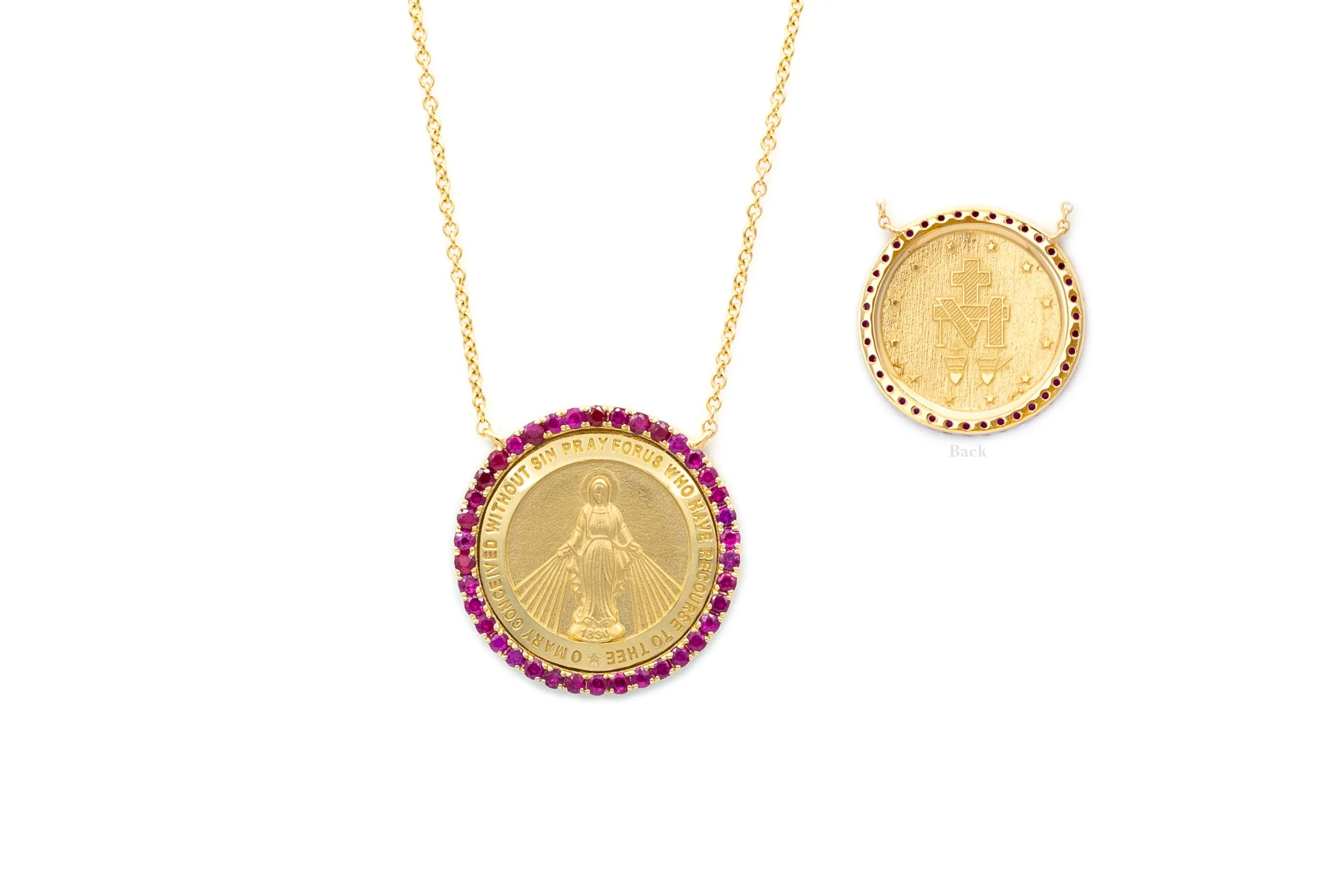 Round Color Stone Miraculous Necklace