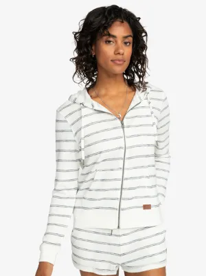 Roxy W Perfect Wave Stripes Zip-Up Hoodie
