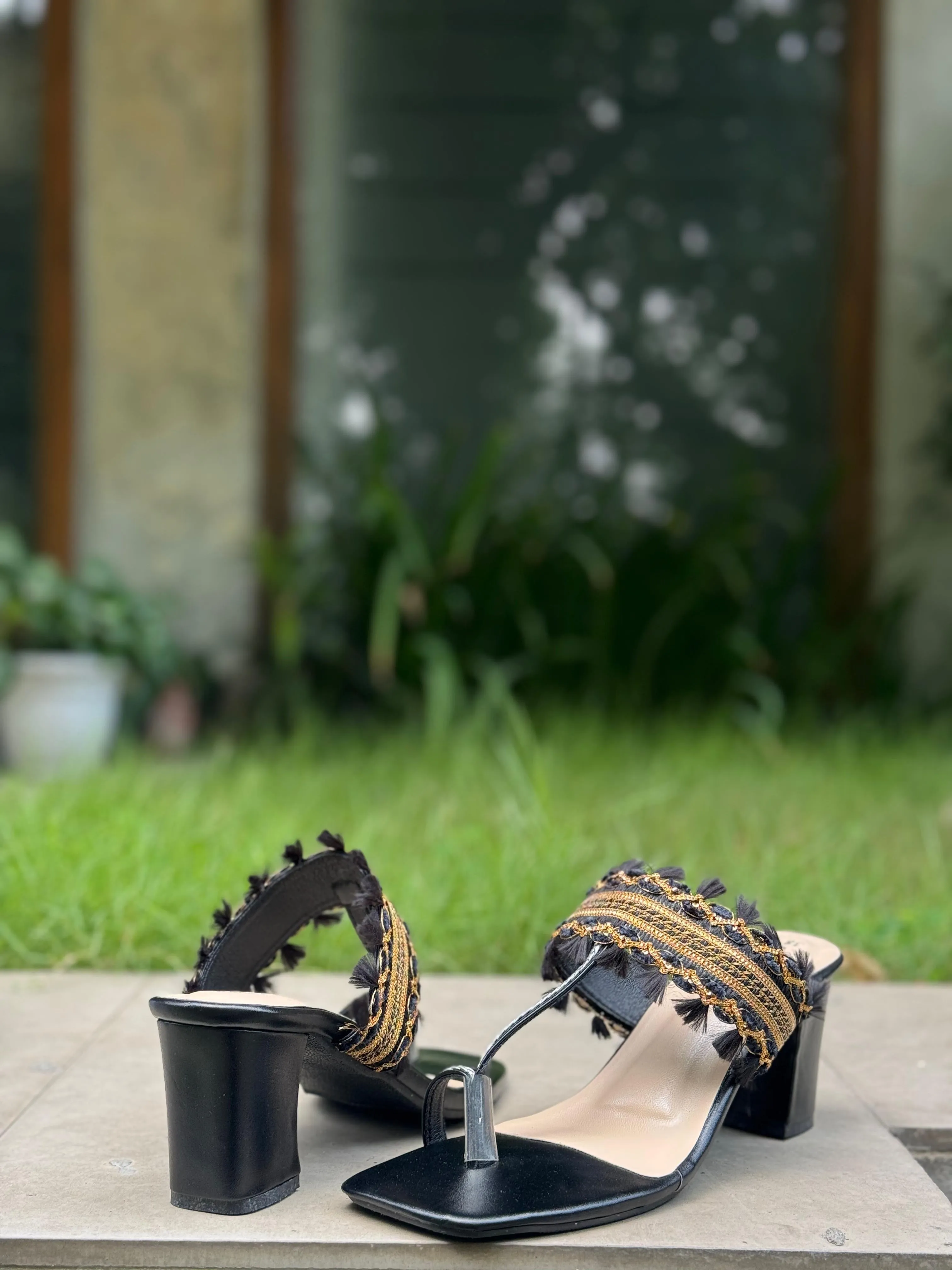 Saj Kolapuri Heels - Black