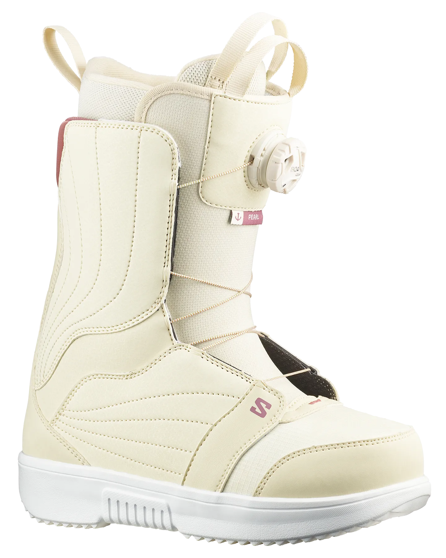 Salomon Pearl Boa Women's Snowboard Boots - Almond Milk / Vanilla Ice / Grape Shake