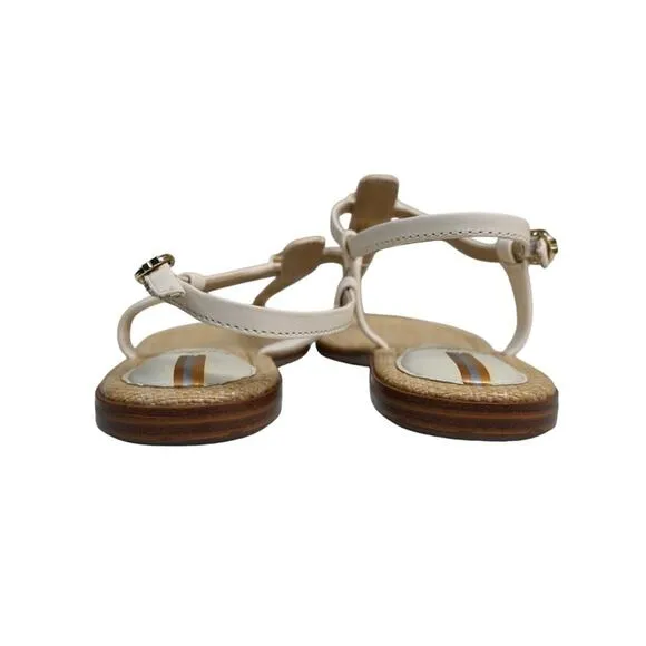 Sam Edelman Womens 8.5 Gigi Signet  Leather Sandal in Modern Ivory NEW
