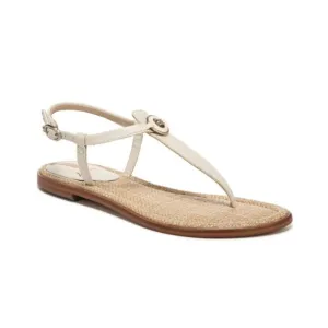 Sam Edelman Womens 8.5 Gigi Signet  Leather Sandal in Modern Ivory NEW