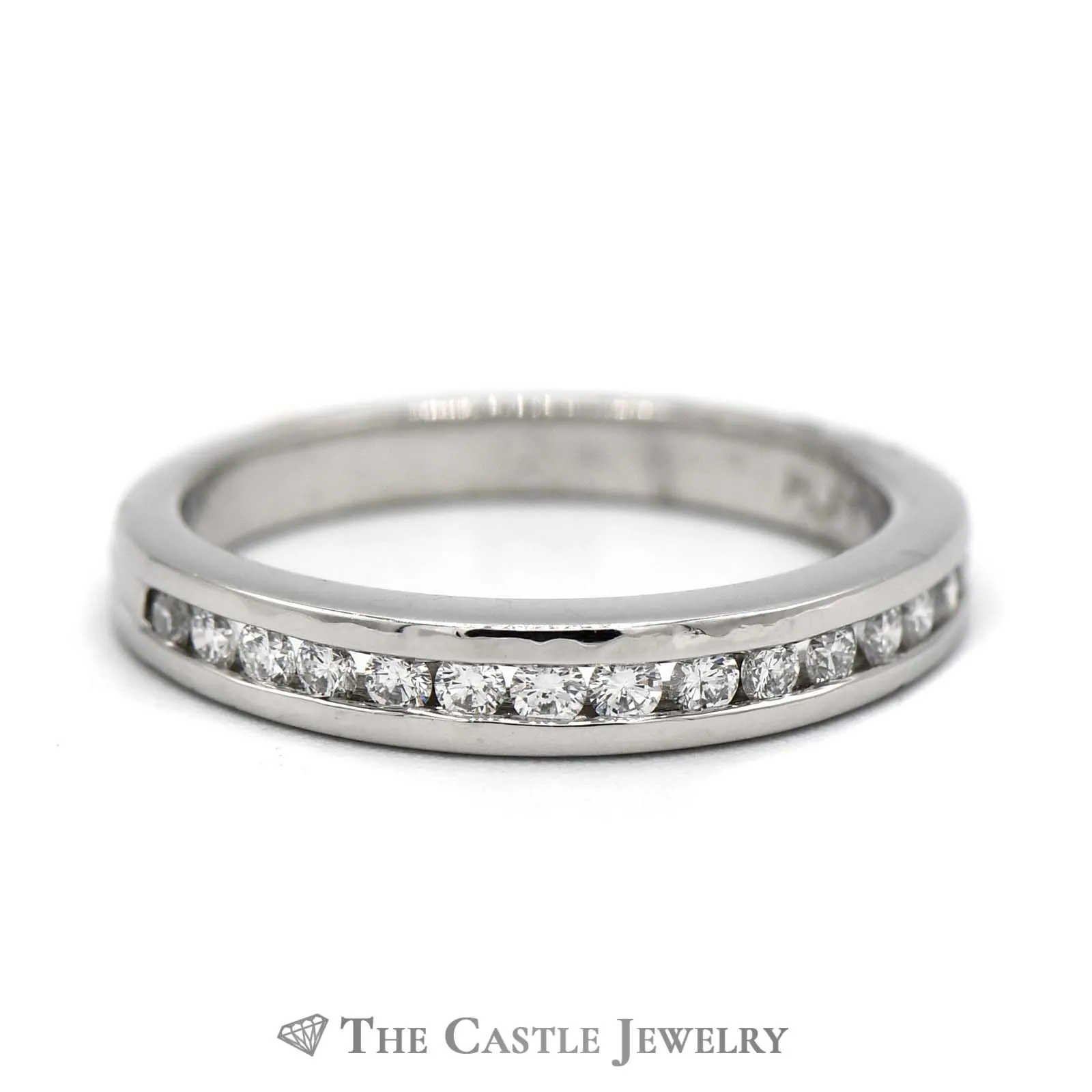 Scott Kay Designer 1/2cttw Channel Set Round Diamond Wedding Band in Platinum