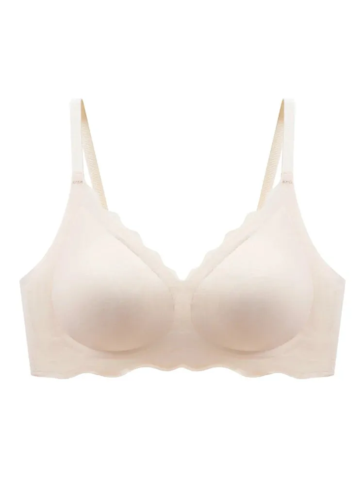 Seamless Women's Underwear: Comfortable, Breathable, and Supportive Bra without Steel Rings - Adjustable and Slim-Fitting Design
