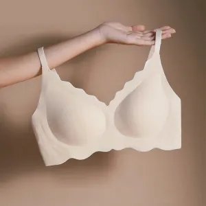 Seamless Women's Underwear: Comfortable, Breathable, and Supportive Bra without Steel Rings - Adjustable and Slim-Fitting Design