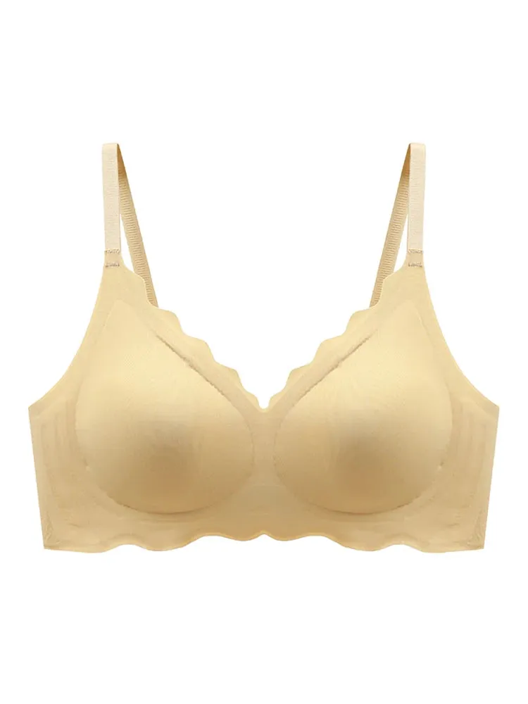 Seamless Women's Underwear: Comfortable, Breathable, and Supportive Bra without Steel Rings - Adjustable and Slim-Fitting Design