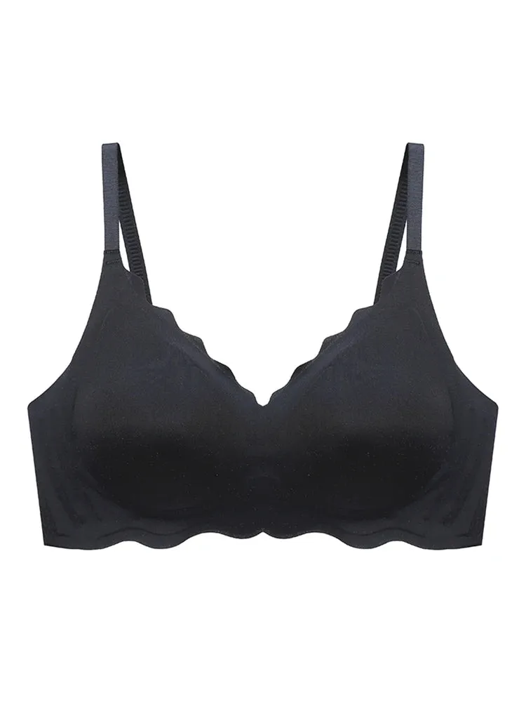 Seamless Women's Underwear: Comfortable, Breathable, and Supportive Bra without Steel Rings - Adjustable and Slim-Fitting Design